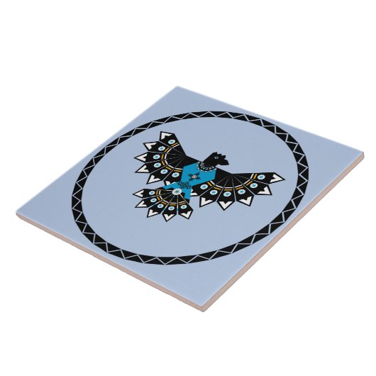 Native Eagle Ceramic Tile Tegeltje (Zijkant)