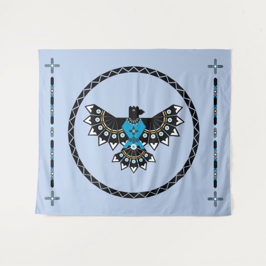 Native Eagle Tapestry Wandkleed (Voorkant (horizontaal))