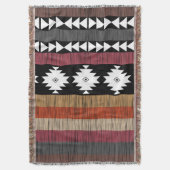Native Ethnic Colorful Lines Patroon Deken (Voorkant Verticaal)