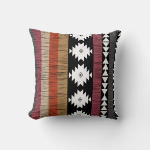 Native Ethnic Colorful Lines Patroon Kussen