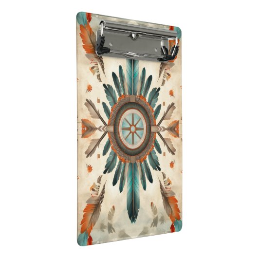  Native Feather Retro Dream Catcher Pattern Mini Klembord (Schuin)