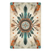  Native Feather Retro Dream Catcher Pattern Mini Klembord (Achterkant)