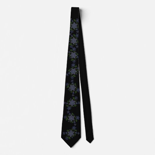 Native Flower Art Stropdas Metis Beading Stropdass (Voorkant)