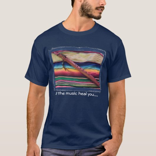 Native Flute Music of Healing T-shirt (Voorkant)