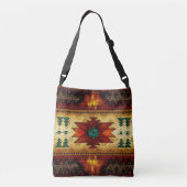native geïnspireerde canvas tas voor kunstdrukontw (Achterkant)