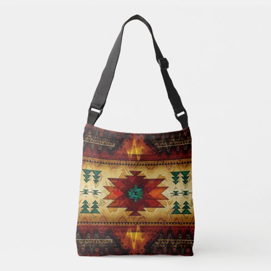 native geïnspireerde canvas tas voor kunstdrukontw (Voorkant)