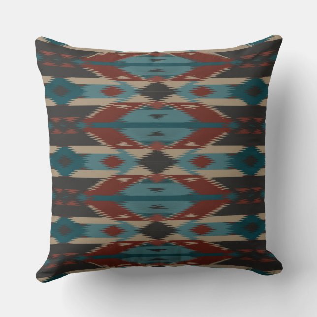 Native Geometric Kussen (Achterkant)