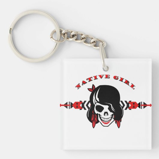 Native Girl Sleutelhanger (voorkant)