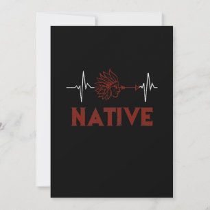 Native Heartbeat Native American Day Support Bedankkaart