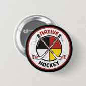 Native Hockey Fan Button (Voorkant /achterkant)