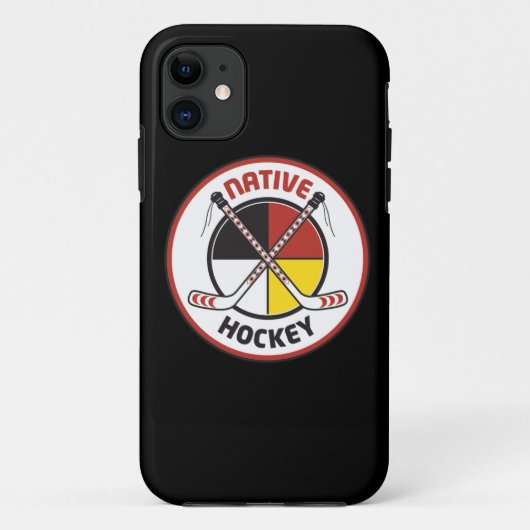 Native Hockey Hoes voor Telefoon (Achterkant)