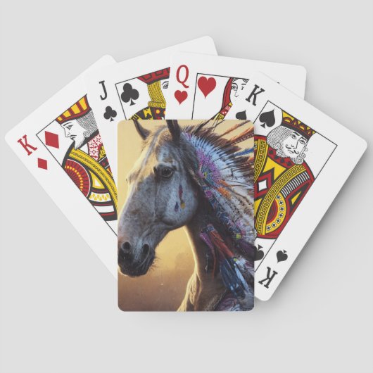 Native Horse Pokerkaarten (Achterkant)