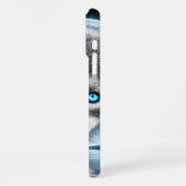 Native Indian en Wolf Reflectie Scene iPhone Hoesje (Linkerkant)