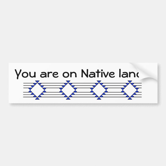 Native Lands Bumpersticker (Voorkant)