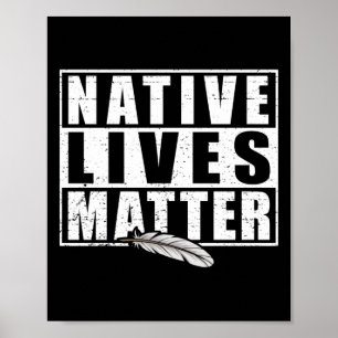Native leeft inheemse Amerikaanse dag vistuig Poster