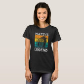 Native Legend Retro  Indiaans T-shirt (Voorkant volledig)