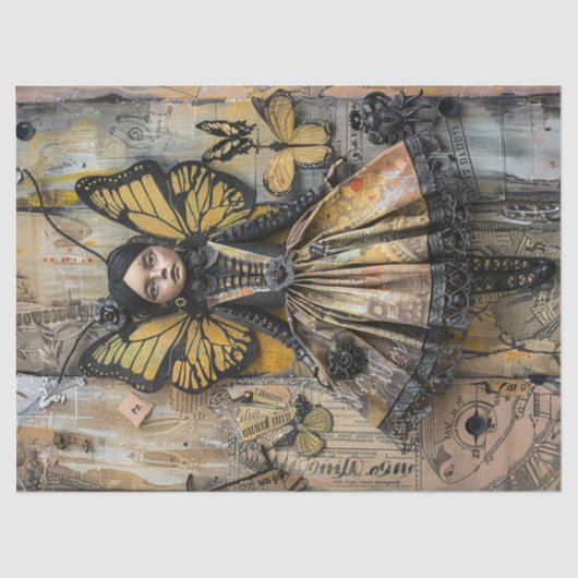 Native Maiden Fairy Decoupage Tissuepapier (Voorkant)