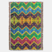 Native Mexicaanse Colorful Abstract Design Deken (Voorkant Verticaal)