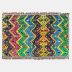 Native Mexicaanse Colorful Abstract Design Deken