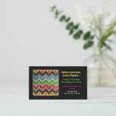 Native Mexicaanse Colorful Abstract Design Visitekaartje (Staand voorkant)