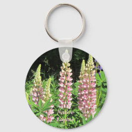 Native Minnesota Pink Lupine Sleutelhanger