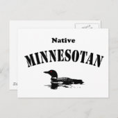 Native Minnesotan Briefkaart (Voorkant / Achterkant)