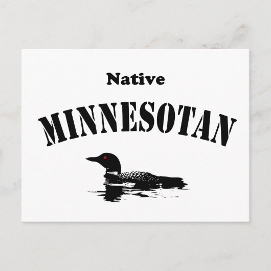 Native Minnesotan Briefkaart (Voorkant)