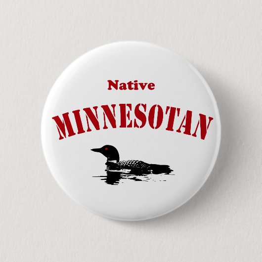 Native Minnesotan Ronde Button 5,7 Cm (Voorkant)