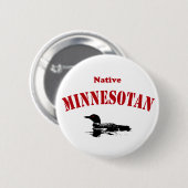 Native Minnesotan Ronde Button 5,7 Cm (Voorkant /achterkant)