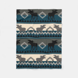 Native Moose Fleece Deken