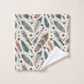 Native Motif Towel Elegant Tribal Bath Accent (Gant de toilette)