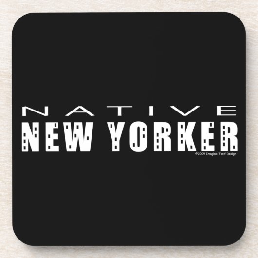 Native New Yorker Drankjes Onderzetter (Voorkant)