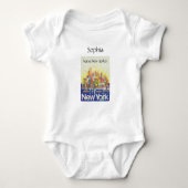 Native New Yorker Manhattan Skyline Romper (Voorkant)