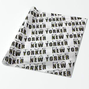Native New Yorker Patroon Cadeaupapier