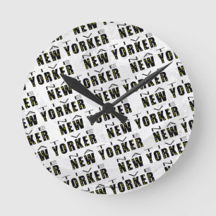 Native New Yorker Patroon Ronde Klok