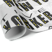 Native New Yorker Pattern Cadeaupapier (Rol Hoek)