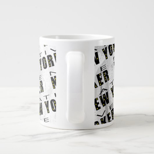 Native New Yorker Pattern Jumbo Mok (Achterkant)