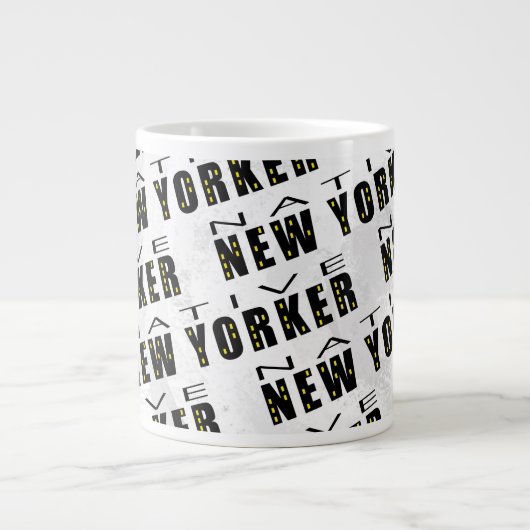 Native New Yorker Pattern Jumbo Mok (Voorkant)