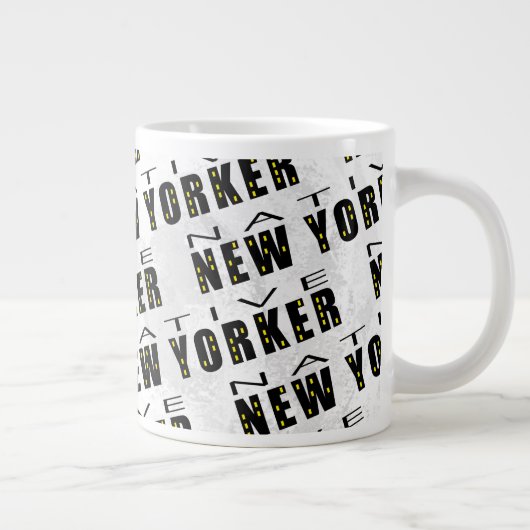 Native New Yorker Pattern Jumbo Mok (Rechts)