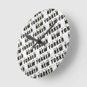 Native New Yorker Pattern Ronde Klok (Hoek)