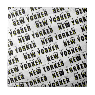 Native New Yorker Pattern Tegeltje
