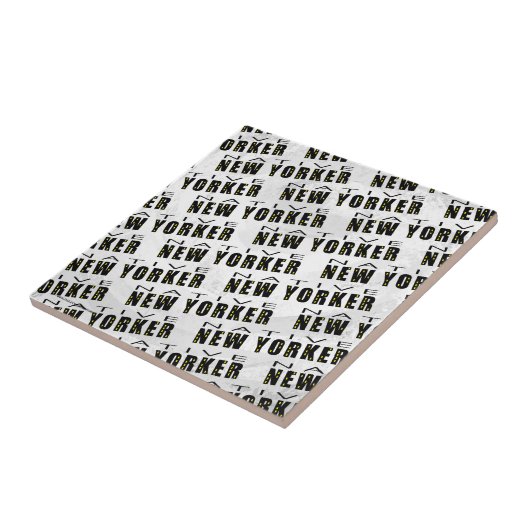 Native New Yorker Pattern Tegeltje (Zijkant)