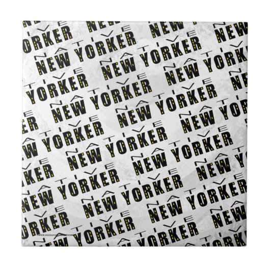 Native New Yorker Pattern Tegeltje (Voorkant)