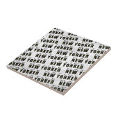 Native New Yorker Pattern Tegeltje (Zijkant)