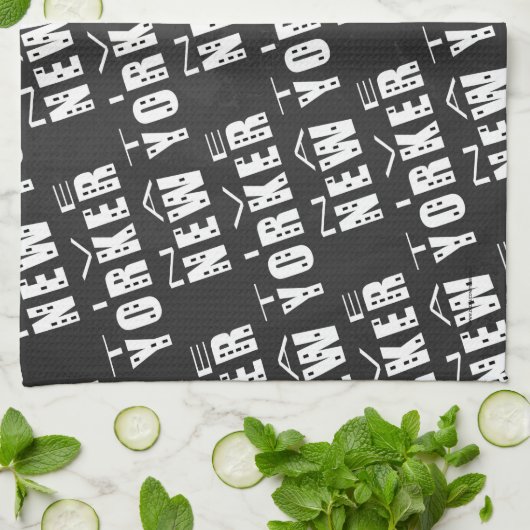 Native New Yorker Pattern Theedoek (Gevouwen)