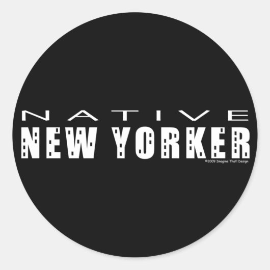 Native New Yorker Stickers (Voorkant)