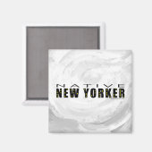 Native New Yorker zwart Magneet (Voorkant / Achterkant)