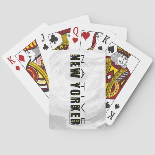 Native New Yorker zwart Pokerkaarten (Achterkant)