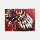 Native "Nez Perce Chief" original art  Fleece Deken (Voorkant (Horizontaal))