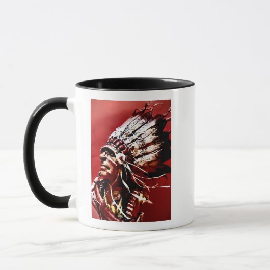 Native "Nez Perce Chief" original art Mug (Gauche)
